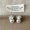 Brincos de Dente-de-leão de Metal com Zircônia para Mulheres Moda Coreana de Nicho Personalidade Elegante Versátil Brincos Brincos