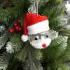 Chenlin Bola Transparente de PET Transfronteiriça Galhada Boneco de Neve Chapéu de Natal Festa de Feriado Decoração de Hotel Pingente de Árvore de Natal