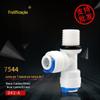 Purificador de água de frutas PE tubo 2 pontos rosca lado tee joint torneira filtro acessórios dispensador de água com anel O