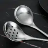 Cuchara Sopera Larga de Escamas de Pescado de Alta Calidad, Cuchara Sopera Grande para el Hogar, Skimmer de Acero Inoxidable para Hot Pot de Restaurante Japonés