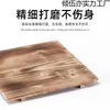 Madera de pino placa de hierro tabla de madera base bandeja de aislamiento térmico maceta de barro cuenco de piedra olla tabla de protección contra quemaduras tabla de protección para fuego de carbón resistencia a altas temperaturas comercial