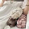 Almofada Decorativa para Sofá Estilo Ins Nórdico, Almofada de Veludo, Almofada Trançada Feita à Mão para Cabeceira de Cama, Almofada Decorativa Torcida para Sala de Estar