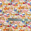 Popelina de sarga de algodón Tejido estampado digital Estilo coreano de dibujos animados Estilo fresco Ropa para mujer Ropa para niños Tela para bolsos