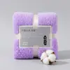 Toalla de forro polar de coral lisa gruesa absorbente suave regalo creativo toalla recuerdo de boda regalo de agradecimiento al por mayor toalla cuadrada