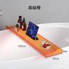Estante de almacenamiento de acrílico para bañera, soporte de una sola palabra para teléfono móvil, bandeja de bañera impermeable transparente para inodoro