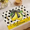 Jogos Americanos Modernos Minimalistas Amazon Restaurante Estampa Floral Toalha de Mesa Linho Resistente a Manchas Jogos Americanos Estilo Ocidental Jogos Americanos de Linho Sintético