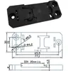 Hebilla de Riel Guía Huaki Mingtong Hebilla Fija de Plástico para Instalación de Riel Eléctrico Base de Riel Guía Din35Mm