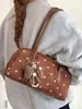 Bolso de hombro de moda estilo coreano con lunares Shuai Mijia 2026 otoño nuevo de gran capacidad para el trabajo bolso Boston exquisito