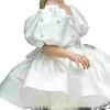 Vestido de Princesa para Niña, Gasa Esponjosa, Modelo Niña Pasarela Vestido de Noche, Dama de Honor, Pequeña Anfitriona, Vestido Rosa de Actuación