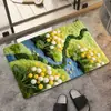 Alfombra de Piso para Baño de Musgo Artificial Suave de Barro de Diatomeas Absorción de Agua Antideslizante Fácil de Limpiar Felpudo Felpudo para Puerta de Baño