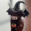 Halloween Transfronterizo Nuevo Lindo y Lindo Vaca de las Tierras Altas Regalos para el Hogar Atmósfera Navideña Adornos Decorativos de Resina