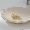 Anillo Abierto Personalizado para Mujer con Baño de Oro Real y Circonitas Microincrustadas, Anillo de Cola de Serpiente de Gama Alta, Exquisito Anillo Minimalista para Dedo Índice
