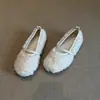 Zapatos planos estilo francés, delicados Mary Jane, nueva colección otoño/invierno, de suela plana, puntera fina, zapatos sencillos peludos para mujer