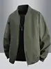 Chaqueta Casual de Hombre de Moda Transfronteriza Estilo Primavera y Otoño Marca de Moda Trendy Americana Cremallera Impermeable Resistente al Viento Chaqueta de Vuelo Delgada