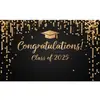 Transfronterizo 2025 Nueva Temporada de Graduación Pancarta de Tela Fondo para Amazon Arreglo Escena de Ceremonia Escolar Fiesta Personalización
