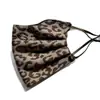 Nova Máscara Estampa de Leopardo Camada Dupla Elástica Outono e Inverno Quente Forrada com Lã Respirável Adulto Protetora à Prova de Vento e Poeira Máscara Máscara