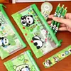 Estojo de Lápis Panda de Desenho Animado Bolsa de Armazenamento de Material Escolar Presente de Recompensa Prêmio para Estudante Bolsa de Material Escolar Original de Panda PVC