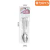 Amazon Transfronterizo Shangchao 6 Piezas Vajilla de Acero Inoxidable Cuchillo y Tenedor Cuchara Hotel Cuchillo y Tenedor para Steak Occidental Traje de 24 Piezas