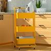Estante de almacenamiento con carrito para el suelo, cocina, baño, dormitorio, inodoro, estante de almacenamiento móvil, estante de almacenamiento para refrigerios, cocina