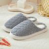 Novas Pantufas de Algodão para Mulheres, Outono e Inverno, para Casa, com Laço, Quentes, Sola Grossa, Pantufas de Pelúcia para Casa de Mulheres, Pós-parto, Inverno