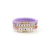 Diseño de Amazon transfronterizo moda multicapa mismo color hecho a mano amor arcilla blanda letra pulsera conjunto venta al por mayor
