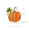 El más vendido en Europa y América, broche antideslizante de pedrería de Halloween, elegante y encantador, pin de calabaza de aleación fresca con goteo de aceite para cárdigan