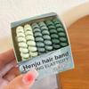 6 Cajas de Gomas para el Pelo de Cable de Teléfono de Color Degradado, Bandas para el Cabello sin Marca, Cuerdas para el Cabello Simples Coreanas, Accesorios Versátiles para el Cabello para Mujeres