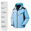 Jaqueta de Penas 90 Três em Um Jaqueta de Penas de Inverno À Prova de Vento e Impermeável Jaqueta de Trabalho Logo Impresso Personalizado