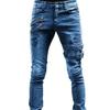 Jeans Skinny Stretch Tendência Personalidade Motociclista Novo Estilo Europeu e Americano Transfronteiriço 2022 Amazon Wish