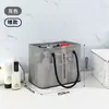 Cesta de baño de malla plegable, bolsa de almacenamiento multifuncional de gran capacidad para natación, cesta de baño portátil para el hogar, venta al por mayor