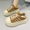 Zapatos Retro de Suela Gruesa para Mujer Versátiles Plataforma Primavera y Otoño 2026 Nuevo Estilo de Otoño Popular Celebridad de Internet Más Vendido Casual Deportivos Zapatos de Skate