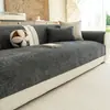 Almofada de sofá em veludo cotelê estilo retrô, adequada para todas as estações, novo modelo 2026, antiderrapante, à prova de gatos, capa de peça única
