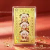 Adesivo de Telefone Dourado Atrai Riqueza Ano do Carneiro 2027 Ouro Puro 999 Três Carneiros Trazem Fortuna Adesivo de Folha de Ouro com Suporte Adesivo Adesivo de Ouro da Sorte 2mg
