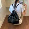 Nova Bolsa Saco para o Dia a Dia, Bolsa Dupla Face com Cordão, Bolsa Tote de Grande Capacidade para o Verão de Motocicleta, Mochila de Ombro Único Feminina