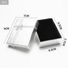 Caja de joyería nacarada con tapa cielo y tierra, caja de regalo 5*8, cartón para empaque de collar y anillo 7*9, caja de empaque para joyería