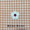 Etiqueta Bordada de Flor Colorida para Bolsa de Computador, Acessórios de Vestuário, Patch Adesivo, Patch de Tecido Bordado