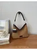 Nova Bolsa de Ombro Tecida 2026 para Mulheres, Estilo Coreano, Bolsa Transversal de Grande Capacidade, Bolsa Versátil de Alta Moda para Sobraco