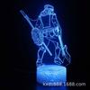 Exclusivo Transfronterizo Serie Estrella Rapper Luz Nocturna 3D Led Colorida Táctil Lámpara de Mesa USB Lámpara Creativa de Regalo