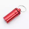 Carro de Medicina de Aleación de Aluminio Cartucho Cilíndrico Sellado Cartucho de Aleación de Aluminio Lata Sellada con Llavero Joyería Lata Metálica Portátil