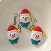 Accesorios de resina crema gel pinza para el cabello caricatura hecho a mano diy joyería hebilla zapatos agujeros corona de navidad muñeco de nieve norte 2