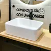 Brup Pegatinas de Pared con Texto en Español Energía Positiva Buenos Días Frases Decoración para Puertas de Vidrio Espejo Pegatinas Br5322D