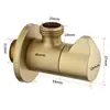Válvula Angular Tripla de Aço Inoxidável 304 para Banheiro, Modelo Transfronteiriço, Entrada de Água Quente e Fria de Grande Fluxo, Válvula Angular Universal Espessada Antiexplosão