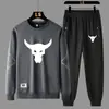 Moda Europea y Americana Conjunto Versátil de Sudadera y Pantalones Deportivos Nuevo Conjunto Casual de Dos Piezas de Manga Larga para Hombres y Mujeres Primavera y Otoño