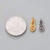 Joias de prata pura 999 Colar com pingente de prata tailandesa Pingente Bagua Jin Guang Zhuan de cinábrio Acessório de pingente Etiqueta para pulseira DIY