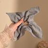 Lenço Quadrado Vazado Branco Cereja de Renda Feito à Mão Scrunchie Doce Feminino Rabo de Cavalo Elástico de Cabelo