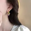 Pendientes Desmontables Geométricos de Esmalte Colorido Retro Nuevo Estilo Chinoiserie Tendencia Nacional Lujo Accesible Pendientes de Estilo Étnico de Gama Alta para Mujer