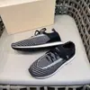 Zapatos Casuales de Cuero Genuino de Punto Volador para Hombre, Estilo Nuevo Transfronterizo, Tenis Rayados de Bloques de Color a la Moda, Zapatos Transpirables y Ligeros para el Uso Diario de Hombres