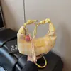 Bolsa de Bolitas a Cuadros Casual Bolso de Hombro de Nicho para Mujer 2025 Nuevo Bolso Cruzado de Moda Bolso de Hombro Acolchado