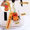 Chaveiro Kapibala Capivara Famoso na Internet Desenho Animado Rei Capivara Fofo Pequeno Pingente Argola de Chaveiro Presente