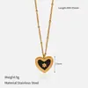 Collar Chenhe de Acero de Titanio para Mujer, Diseño que No se Desvanece, Colgante de Cadena, Joyería de Cadena para Clavícula de Acero Inoxidable, No se Desvanece en Verano